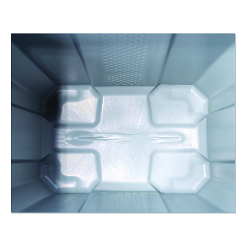 Suncast Salt Box, 28 gal, 23.75 x 15.75 x 23.75. Dove Gray (BMBX300D)