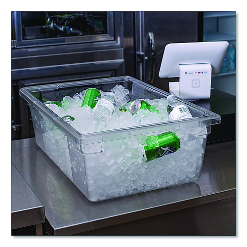 Carlisle StorPlus Polycarbonate Food Storage Container, 12.5 gal, 18 x 26 x 9, Clear, Plastic (1062207)
