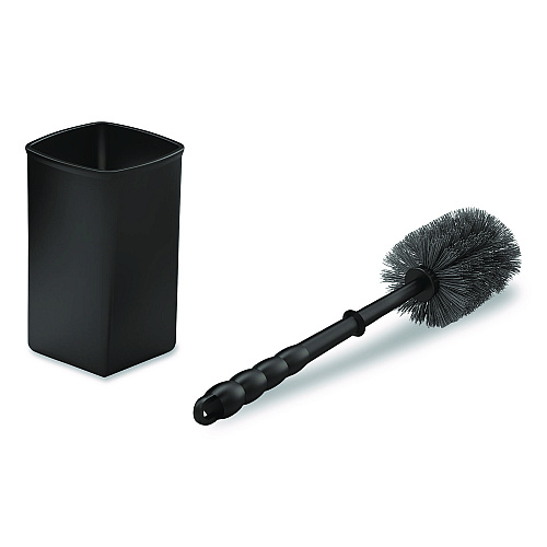 Suncast Commercial Toilet Brush Caddy Kit, 8" Handle, Black (HKCTBKIT)