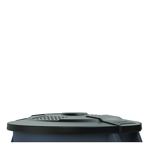 Suncast Commercial Utility Trash Can Lid for 44 gal Trash Can, 24.88" Diameter x 3", Black (TCU44GLIDD)