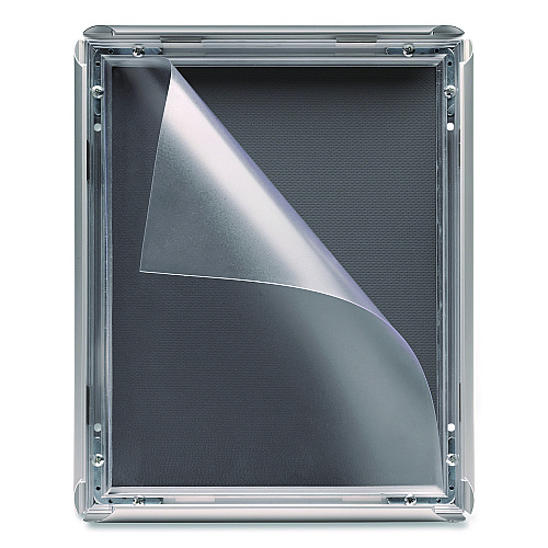Excello Global Products Poster Holder, Aluminum, 8.5 x 11, Silver (EGPSF8511S)