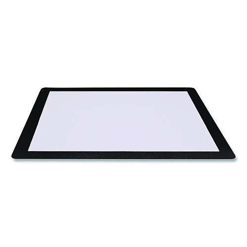 Excello Global Products Menu Holder For 8.5 x 11 Menus, Landscape Orientation, 12.6 x 10.2 Holder, Clear/Black (SPLSMENU8511)