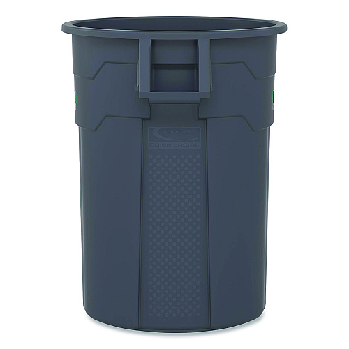 Suncast Commercial Injection Molded Utility Trash Can, 20 gal, Resin, Gray (TCU20)