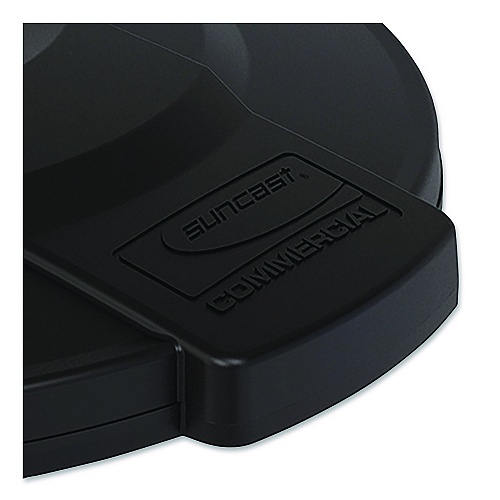 Suncast Commercial Utility Trash Can Lid for 20 gal Trash Can, 19.74" Diameter x 2.9", Black (TCU20GLIDD)