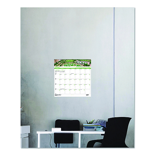 House of Doolittle Recycled Gardens of the World Monthly Wall Calendar, Garden Scene Photography, 12 x 12, White Sheets, 12-Month (Jan-Dec):2025 (30125)