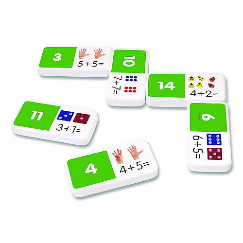 Junior Learning Inc Addition Dominoes, Ages 5 to 10 (481)