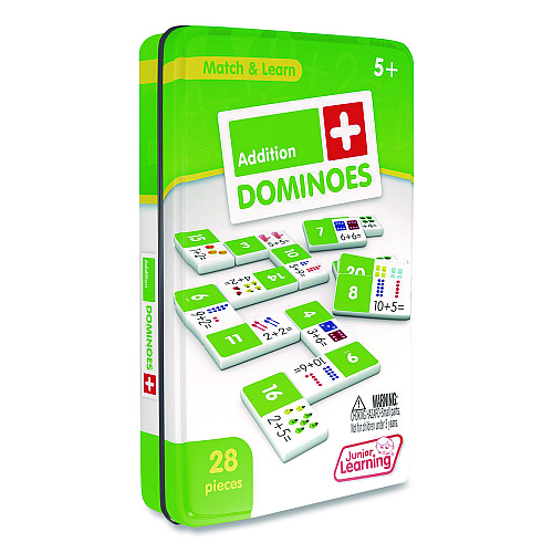 Junior Learning Inc Addition Dominoes, Ages 5 to 10 (481)