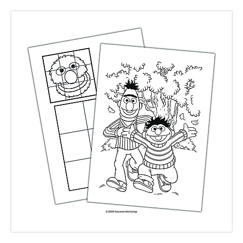 Bendon Sesame Street Favorite Friends Jumbo Coloring and Activity Book, Ages 3 and Up, 10.75 x 7.75 Sheets, 64 Pages (417331)