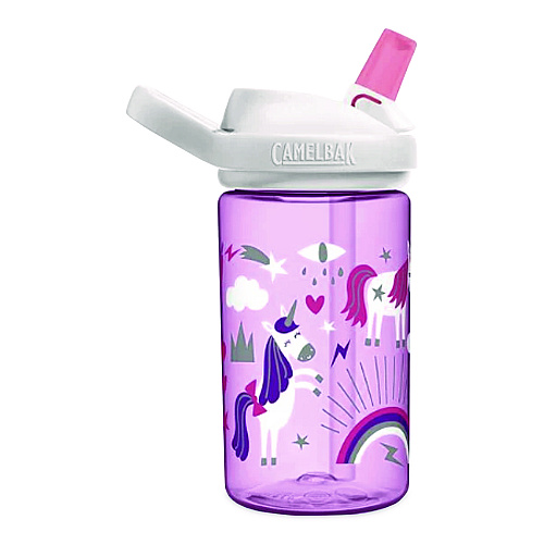 CamelBak Eddy + Kids Water Bottle, Unicorn Design, 12 oz, Multicolor (2665501035)