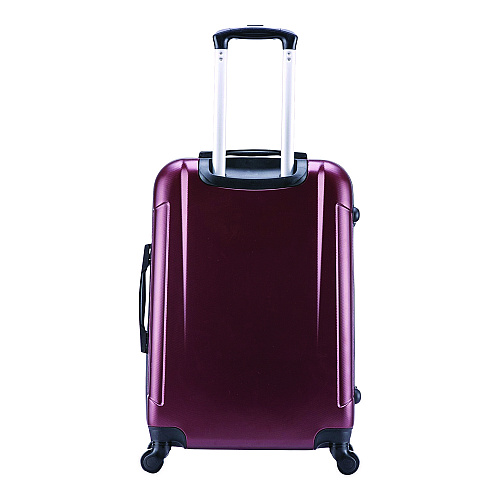 InUSA Luggage Pilot Hard Side Carry-On Suitcase, Four-Wheeled Spinner, 14.37 x 8.86 x 21.46, Wine (IUPIL00SWIN)