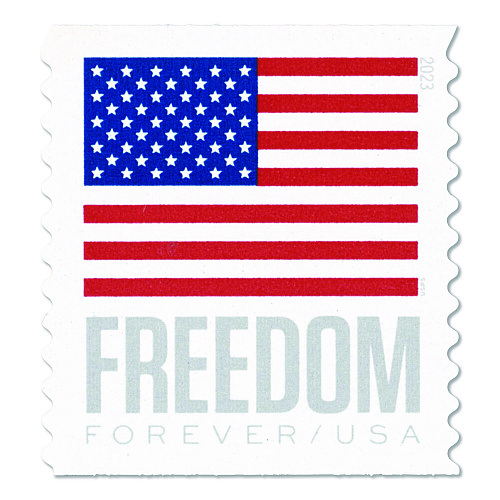 United States Postal Service First-Class Forever Stamps, U.S. Flag, 20/Book (FOREVERFLAG2)