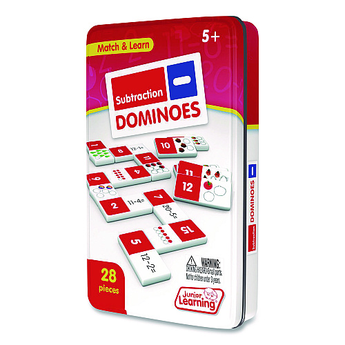 Junior Learning Inc Subtraction Dominoes, Ages 5 to 10 (482)