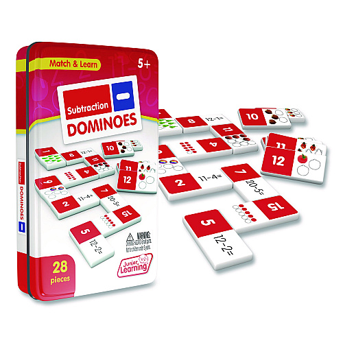 Junior Learning Inc Subtraction Dominoes, Ages 5 to 10 (482)