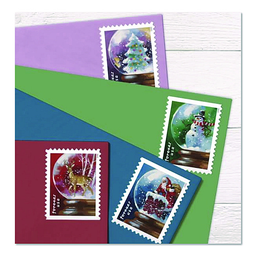 United States Postal Service First-Class Forever Stamps, Holiday, 20/Book (FOREVERHOLID)