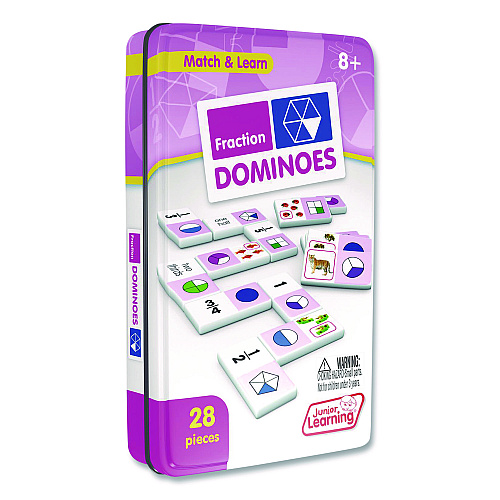 Junior Learning Inc Fraction Dominoes, Ages 8 to 12 (485)
