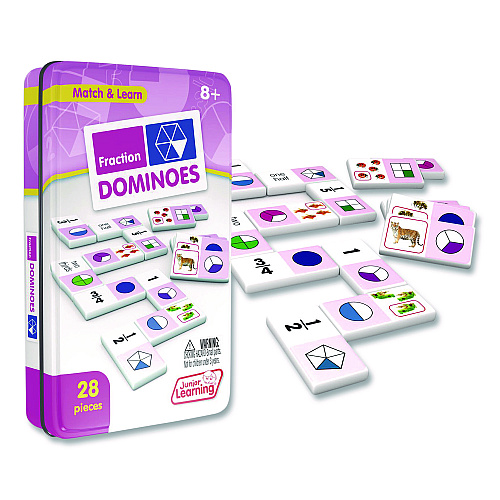 Junior Learning Inc Fraction Dominoes, Ages 8 to 12 (485)