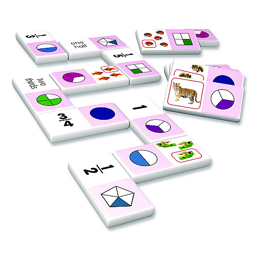 Junior Learning Inc Fraction Dominoes, Ages 8 to 12 (485)