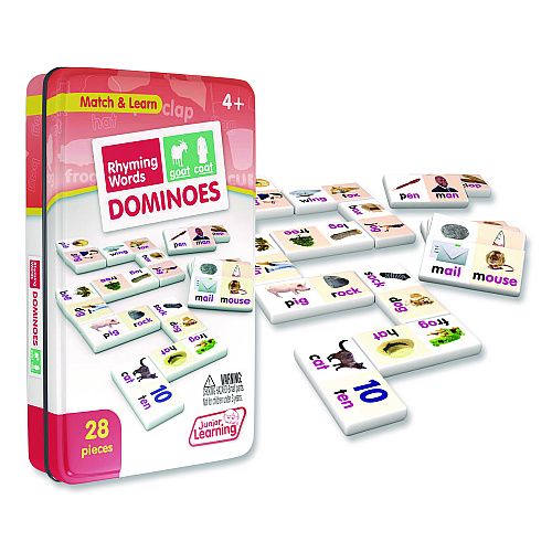 Junior Learning Inc Rhyming Words Dominoes, Ages 4 to 10 (490)