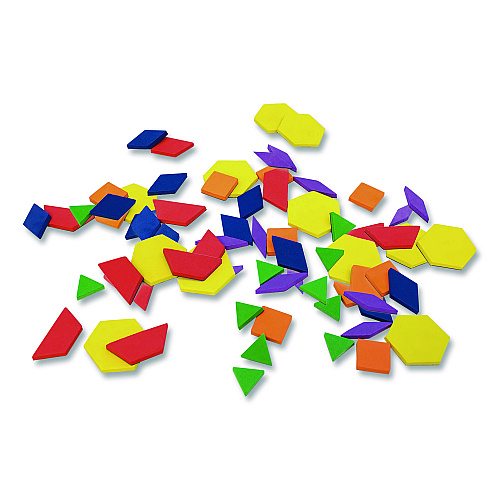 Junior Learning Inc Rainbow Pattern Blocks, Ages 3 to 4 (613)