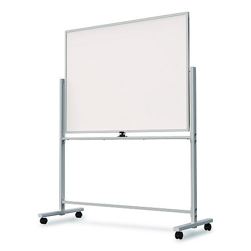 TRU RED Magnetic Steel Mobile Dry Erase Board, 4 ft x 3 ft, White Surface, Aluminum Frame (TR62619)
