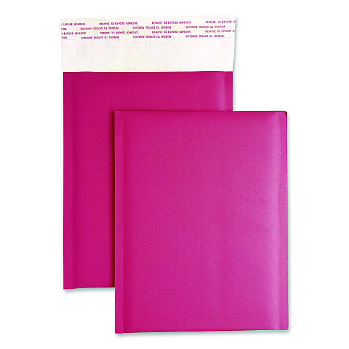 Happy Mail Self-Sealing Bubble Mailer, 6 x 9, Pink, 12/Pack (245155)