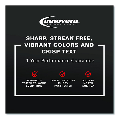 Innovera Remanufactured Black High-Yield Ink, Replacement for 65XL (N9K04AN), 300 Page-Yield
