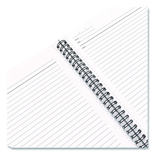 TRU RED Wirebound Soft-Cover Business-Meeting Journal, Meeting-Minutes/Notes Format, Black Cover, (80) 9.5 x 6.5 Sheets (24377308)