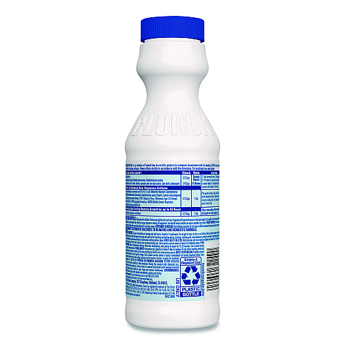 Clorox Concentrated Regular Disinfecting Bleach, 11 oz Bottle, 28/Carton (32436CT)