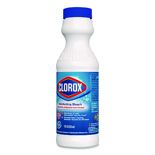 Clorox Concentrated Regular Disinfecting Bleach, 11 oz Bottle, 28/Carton (32436CT)