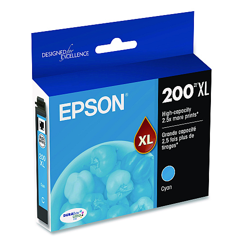 Epson T200XL220S (200XL) DURABrite Ultra High-Yield Ink, Cyan