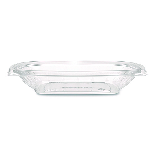 Dart Square Plastic Bowls, 24 oz, 5 x 5 x 1.99, Clear, Plastic, 63 Bowls/Sleeve, 4 Sleeves/Carton (C24SB)