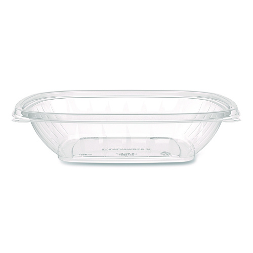 Dart Square Plastic Bowls, 32 oz, 5 x 5 x 1.49, Clear, Plastic, 63 Bowls/Sleeve, 4 Sleeves/Carton (C32SB)