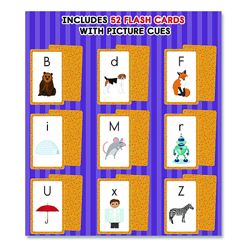 Carson-Dellosa Alphabet Flash Cards, 3.25 x 5.25, Assorted Colors, 54 Cards (0769646794)