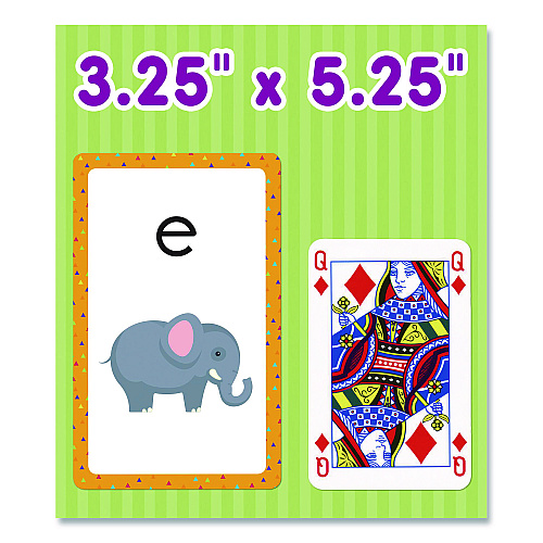 Carson-Dellosa Alphabet Flash Cards, 3.25 x 5.25, Assorted Colors, 54 Cards (0769646794)