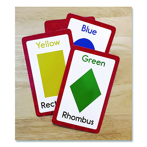Carson-Dellosa Colors and Shapes Flash Cards, 3.25 x 5.25, Assorted Colors, 54 Cards (0769646891)