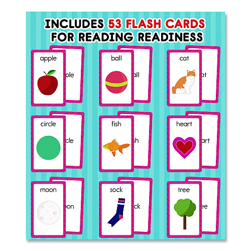 Carson-Dellosa First Words Flash Cards, 3.25 x 5.25, Assorted Colors, 54 Cards (0769647197)