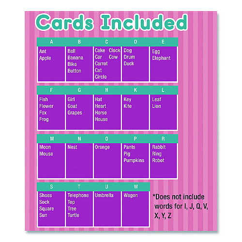 Carson-Dellosa First Words Flash Cards, 3.25 x 5.25, Assorted Colors, 54 Cards (0769647197)