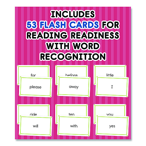 Carson-Dellosa Sight Words Flash Cards, 3.25 x 5.25, Assorted Colors, 54 Cards (0769664709)