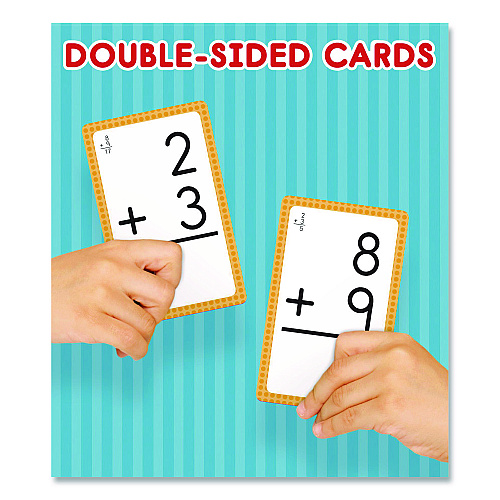 Carson-Dellosa Addition 0 to 12 Flash Cards, 3.25  x 5.25, Assorted Colors, 54 Cards (0769677118)