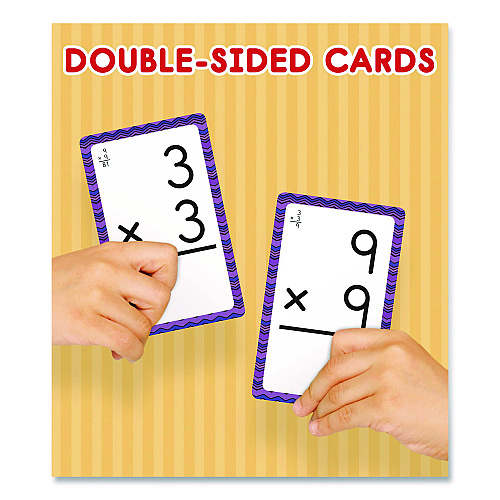 Carson-Dellosa Multiplication 0 to 12 Flash Cards, 3.25 x 5.25, Assorted Colors, 54 Cards (0769677436)