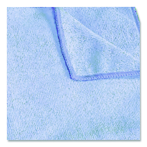 MicroWorks Microfiber Towels, 12 x 12, Blue, Dozen