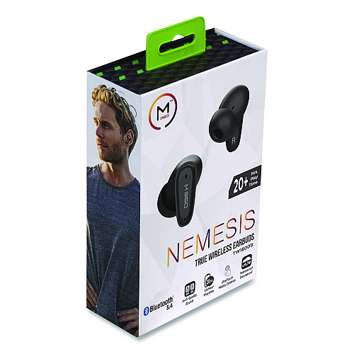 Morpheus 360 Nemesis True Wireless Earbuds, Black (TW1800B)
