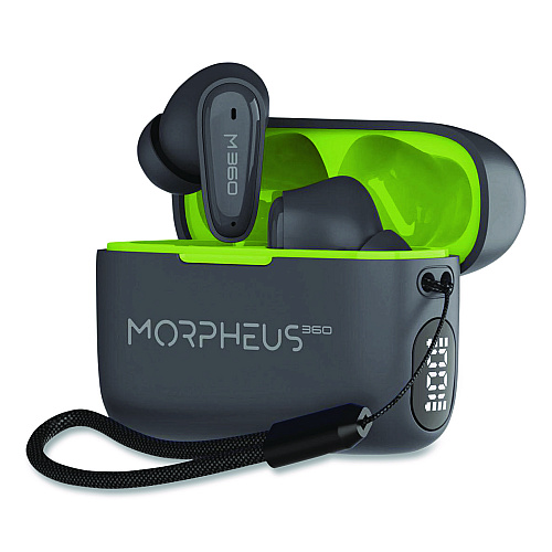 Morpheus 360 Nemesis True Wireless Earbuds, Gray (TW1800G)