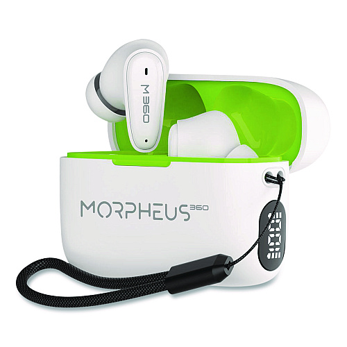Morpheus 360 Nemesis True Wireless Earbuds, White (TW1800W)