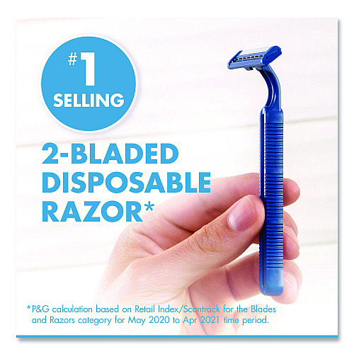 Gillette Sensor2 Disposable Razor, 2 Blades, 5/Pack, 36 Packs/Carton (65853)