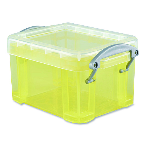 Really Useful Box Snap-Lid Storage Bin, 3.84 oz, 1.75 x 2.25 x 1.5, Randomly Assorted Colors (014MIXEDCOLS)
