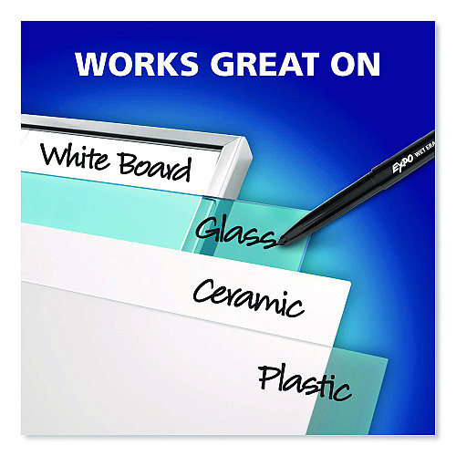 EXPO Wet Erase Markers, Fine Needle Tip, Assorted, 8/Pack (2211317)