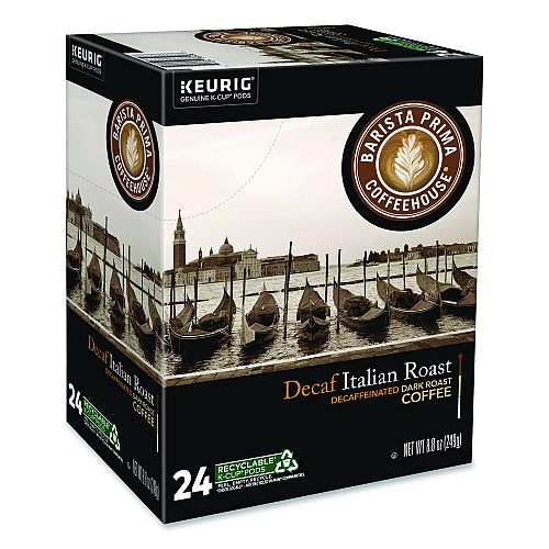 Keurig Decaf Italian Roast Coffee K-Cups, 24/Box, 4 Boxes/Carton (8506CT)