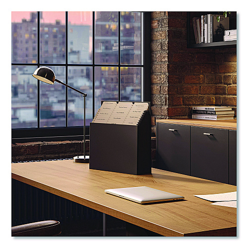 Smead Stadium File, 10.5" Expansion, 12 Sections, 1/3-Cut Tabs, Letter Size, Charcoal (70227)