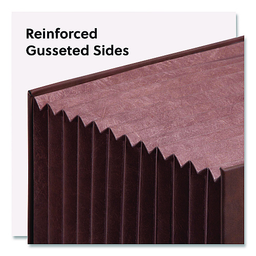 Smead Stadium File, 10.5" Expansion, 12 Sections, 1/3-Cut Tabs, Letter Size, Saddle (70228)